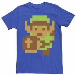 Licensed Character Men's Nintendo Legend Of Zelda Pixelated Link Portrait Tee Royal -Licensed Character Shop unnamed file 25623
