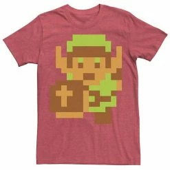 Licensed Character Men's Nintendo Legend Of Zelda Pixelated Link Portrait Tee Royal -Licensed Character Shop unnamed file 25625