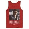 Licensed Character Men's Jurassic Park Ian Malcolm Hahararahaha Tank Red -Licensed Character Shop unnamed file 25634