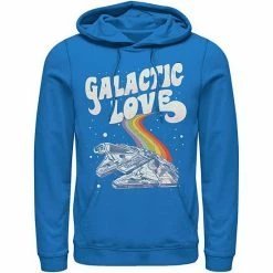 Licensed Character Men's Star Wars Pride Millennium Falcon Galactic Love Hoodie Navy -Licensed Character Shop unnamed file 25643