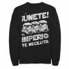 Licensed Character Men's Star Wars Unete El Imperio Te Necesita Stormtrooper Faded Portrait Sweatshirt Navy