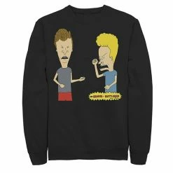 Licensed Character Men's Beavis And Butthead Air Guitar Portrait Fleece Navy -Licensed Character Shop unnamed file 25664