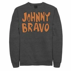 Licensed Character Men's Cartoon Network Johnny Bravo Logo Sweatshirt Black -Licensed Character Shop unnamed file 25668