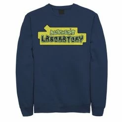 Licensed Character Men's Dexter's Laboratory Original Logo Fleece Top Charcoal Heather -Licensed Character Shop unnamed file 25671