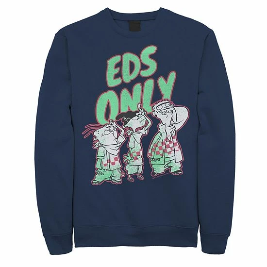 Licensed Character Men's Ed, Edd & Eddy Sweatshirt Navy 7 Licensed Character Men's Ed, Edd & Eddy Sweatshirt Navy - Image 5