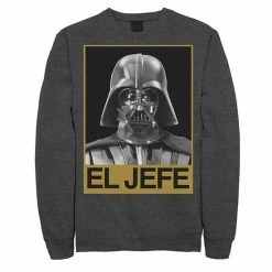 Licensed Character Men's Star Wars Darth Vader El Jefe Portrait Sweatshirt Navy -Licensed Character Shop unnamed file 25704