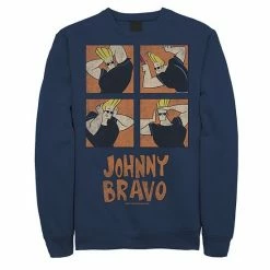 Licensed Character Men's Cartoon Network Johnny Bravo Box Up Hairdo Sweatshirt Athletic Heather -Licensed Character Shop unnamed file 25707