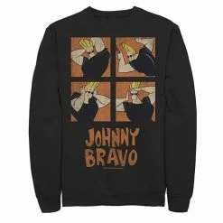 Licensed Character Men's Cartoon Network Johnny Bravo Box Up Hairdo Sweatshirt Athletic Heather -Licensed Character Shop unnamed file 25708