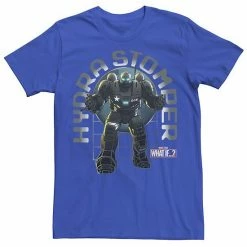Licensed Character Men's Marvel What If Hydrastomper Geo Poster Tee Royal