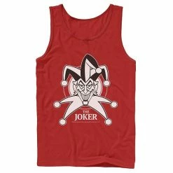 Licensed Character Men's DC Comics Joker Smiling Classic Poster Tank Top Royal -Licensed Character Shop unnamed file 25744