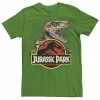 Licensed Character Men's Jurassic Park Raptor Holding Colored Logo Tee Athletic Heather -Licensed Character Shop unnamed file 25745