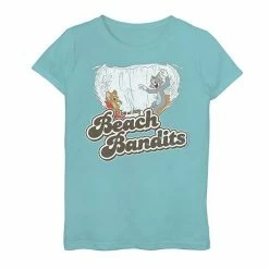Licensed Character Girls 7-16 Tom & Jerry Beach Bandits Graphic Tee Purple Heather -Licensed Character Shop unnamed file 25762