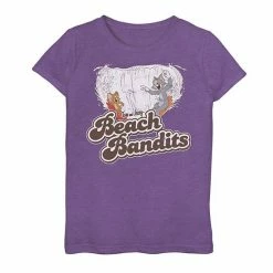 Licensed Character Girls 7-16 Tom & Jerry Beach Bandits Graphic Tee Purple Heather -Licensed Character Shop unnamed file 25767