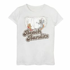 Licensed Character Girls 7-16 Tom & Jerry Beach Bandits Graphic Tee Purple Heather -Licensed Character Shop unnamed file 25768