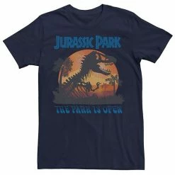 Licensed Character Men's Jurassic Park T-Rex Sunset Portrait Tee Silver -Licensed Character Shop unnamed file 25779