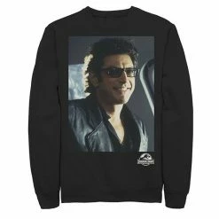 Licensed Character Men's Jurassic Park Goldblum Sly Smile Sweatshirt Charcoal Heather -Licensed Character Shop unnamed file 25797