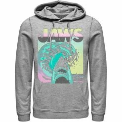 Licensed Character Men's Jaws 80s Jaws Vintage Poster Hoodie Athletic Heather -Licensed Character Shop unnamed file 25802
