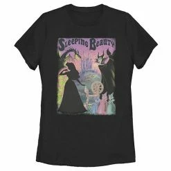 Licensed Character Juniors' Disney's Sleeping Beauty Aurora Maleficent Graphic Tee White -Licensed Character Shop unnamed file 25811