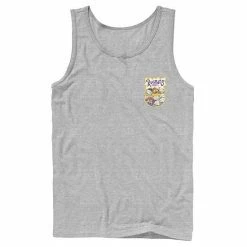 Licensed Character Men's RugRats Character Circle Logo Tank Charcoal -Licensed Character Shop unnamed file 25829