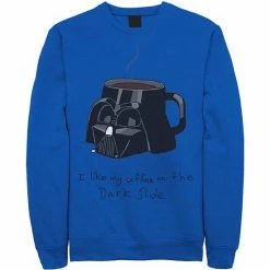 Licensed Character Men's Star Wars Darth Vader Mug I Like My Coffee On The Dark Side Sweatshirt Red -Licensed Character Shop unnamed file 25831