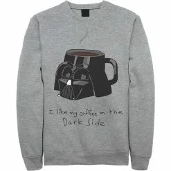 Licensed Character Men's Star Wars Darth Vader Mug I Like My Coffee On The Dark Side Sweatshirt Red -Licensed Character Shop unnamed file 25833