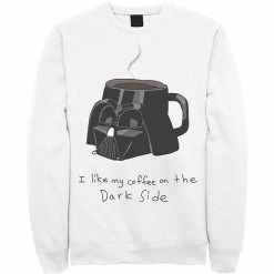 Licensed Character Men's Star Wars Darth Vader Mug I Like My Coffee On The Dark Side Sweatshirt Red -Licensed Character Shop unnamed file 25834