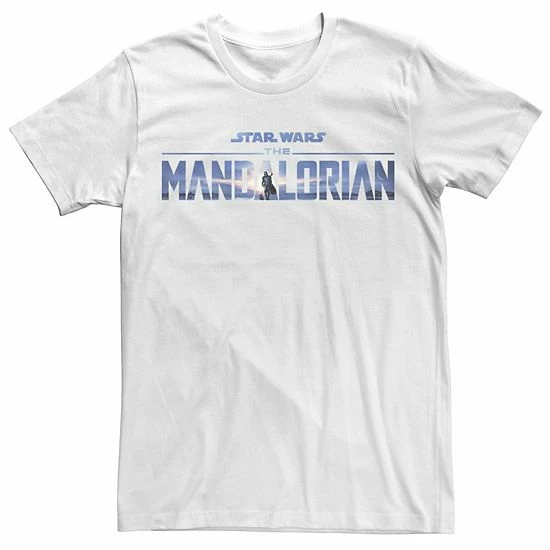 Licensed Character Men's Star Wars The Mandalorian Season 2 Logo Tee Charcoal 6 Licensed Character Men's Star Wars The Mandalorian Season 2 Logo Tee Charcoal - Image 4