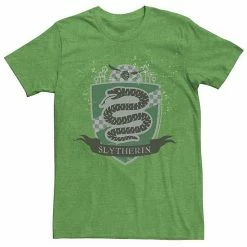 Licensed Character Men's Harry Potter Slytherin Quidditch Shield Tee Athletic Heather -Licensed Character Shop unnamed file 25865