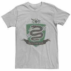 Licensed Character Men's Harry Potter Slytherin Quidditch Shield Tee Athletic Heather -Licensed Character Shop unnamed file 25866