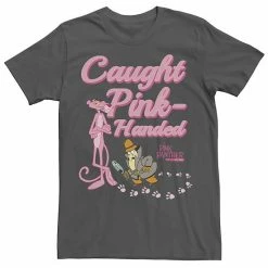 Licensed Character Men's Pink Panther Caught Pink-Handed Tee Char Htr -Licensed Character Shop unnamed file 25870