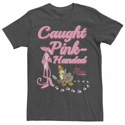 Licensed Character Men's Pink Panther Caught Pink-Handed Tee Char Htr -Licensed Character Shop unnamed file 25872