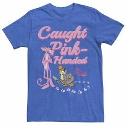 Licensed Character Men's Pink Panther Caught Pink-Handed Tee Char Htr -Licensed Character Shop unnamed file 25873