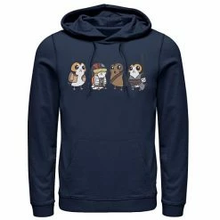 Licensed Character Men's Star Wars Cute Porgs Dressed As Characters Portrait Hoodie Black -Licensed Character Shop unnamed file 25885