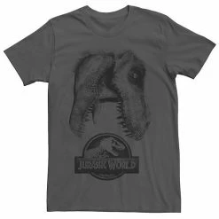 Licensed Character Men's Jurassic World Two T-Rex Icon Attack Grunge Tee Royal -Licensed Character Shop unnamed file 25891