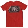 Licensed Character Men's Jurassic Park T-Rex In Car Side Mirror Tee Cardinal