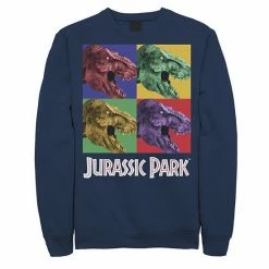 Licensed Character Men's Jurassic Park Four Square Dino Pop Art Style Pullover Fleece Char Hthr -Licensed Character Shop unnamed file 25909