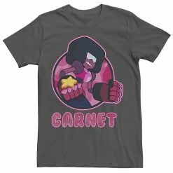 Licensed Character Men's Cartoon Network Steven Universe Garnet Circle Portrait Tee Charcoal -Licensed Character Shop unnamed file 25920
