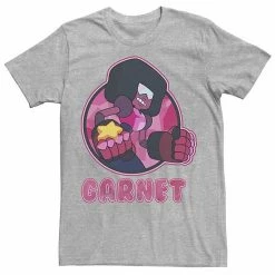 Licensed Character Men's Cartoon Network Steven Universe Garnet Circle Portrait Tee Charcoal -Licensed Character Shop unnamed file 25922