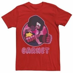 Licensed Character Men's Cartoon Network Steven Universe Garnet Circle Portrait Tee Charcoal -Licensed Character Shop unnamed file 25924