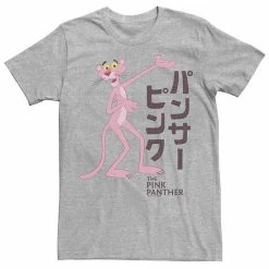 Licensed Character Men's Pink Panther Kanji Portrait Logo Graphic Tee Royal