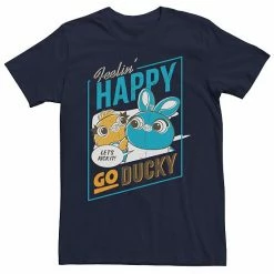 Licensed Character Men's Disney/Pixar Toy Story Happy Go Ducky Tee Black