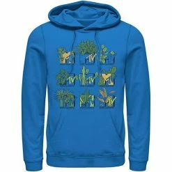 Licensed Character Men's MTV Mtve Succulents Plants Logo Hoodie Red -Licensed Character Shop unnamed file 25971