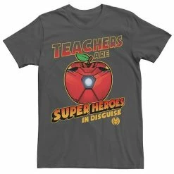 Licensed Character Men's Marvel Teachers Are Super Heroes In Disguise Iron Man Tee Red -Licensed Character Shop unnamed file 26011