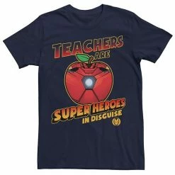 Licensed Character Men's Marvel Teachers Are Super Heroes In Disguise Iron Man Tee Red -Licensed Character Shop unnamed file 26012