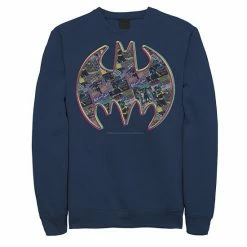 Licensed Character Men's DC Comics Batman Neon Comic Cover Logo Sweatshirt Black -Licensed Character Shop unnamed file 26038