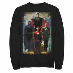 Licensed Character Men's DC Comics Justice League Heroes Look Up Sweatshirt Athletic Heather -Licensed Character Shop unnamed file 26041