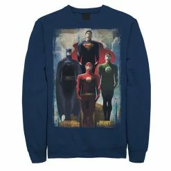 Licensed Character Men's DC Comics Justice League Heroes Look Up Sweatshirt Athletic Heather -Licensed Character Shop unnamed file 26042