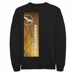 Licensed Character Men's Jurassic World Pteranodon Right Panel Sweatshirt Black -Licensed Character Shop unnamed file 26057