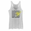 Licensed Character Juniors' MTV Blue Yellow And Checkered Logo Tank Top White Heather -Licensed Character Shop unnamed file 26118