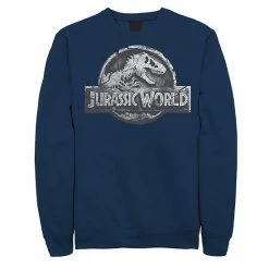 Licensed Character Men's Jurassic World Two Return Stone Logo Sweatshirt Athletic Heather -Licensed Character Shop unnamed file 26126
